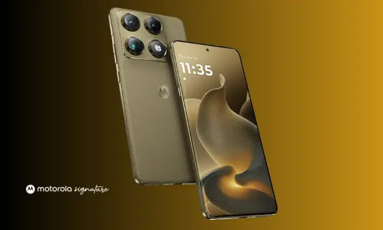 motorola signature with Pantone Martini Olive colour