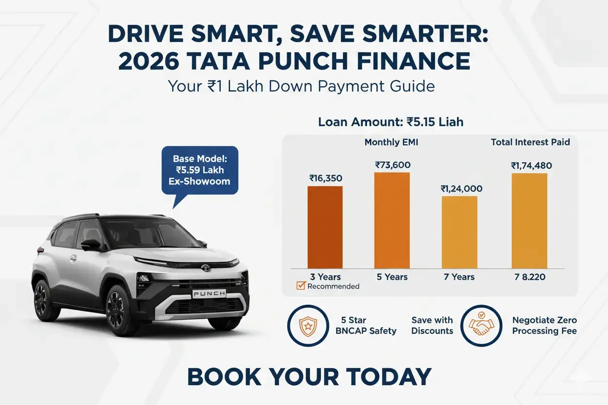 new tata punch emi and interest paid data table