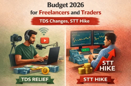 Budget 2026 for Freelancers and Traders - TDS Changes, STT Hike Blog Featured Image