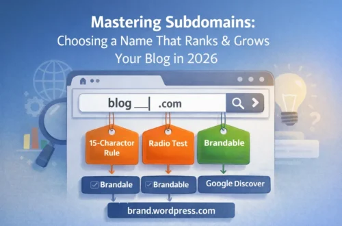 How to Choose a Subdomain for Your Blog in 2026 Blog Featured Image