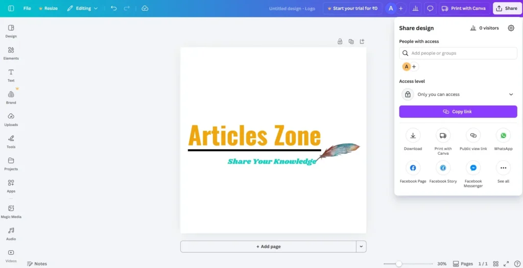 How to download any image in canva
